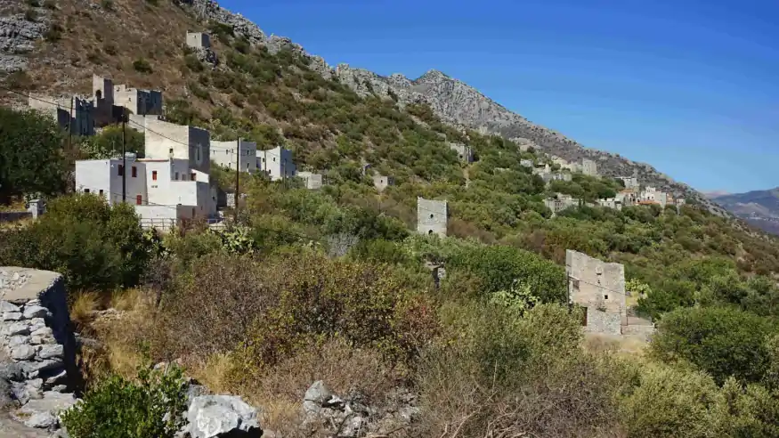 Residential towers in the Mani